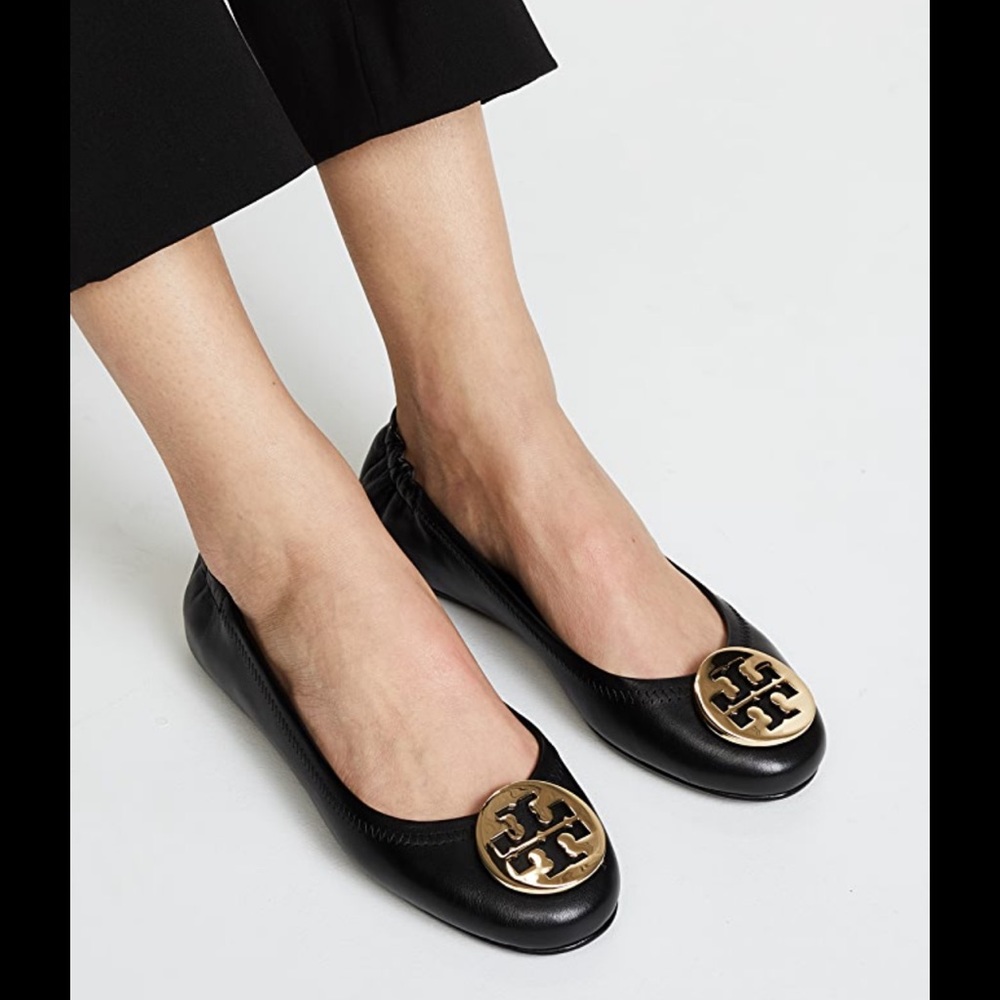 MINNIE TRAVEL BALLET FLAT, LEATHER black